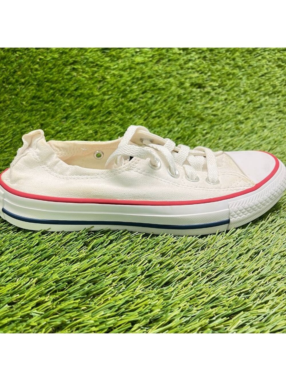 Converse Chuck Taylor All Star Low Womens Size 5 White Athletic Shoes Sneakers